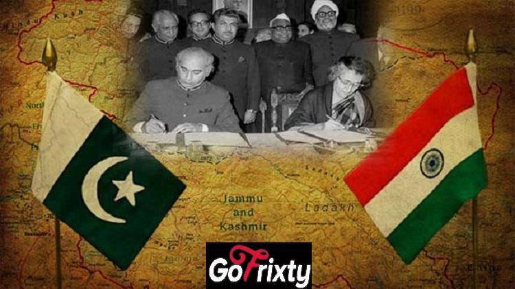 Simla treaty between Pakistan and India on Kashmir dispute