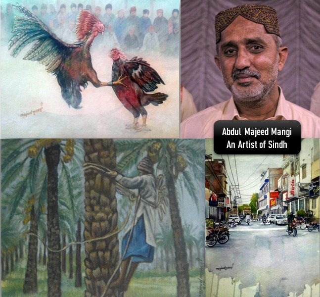 Abdul Majeed Mangi an artist of sindh biography
