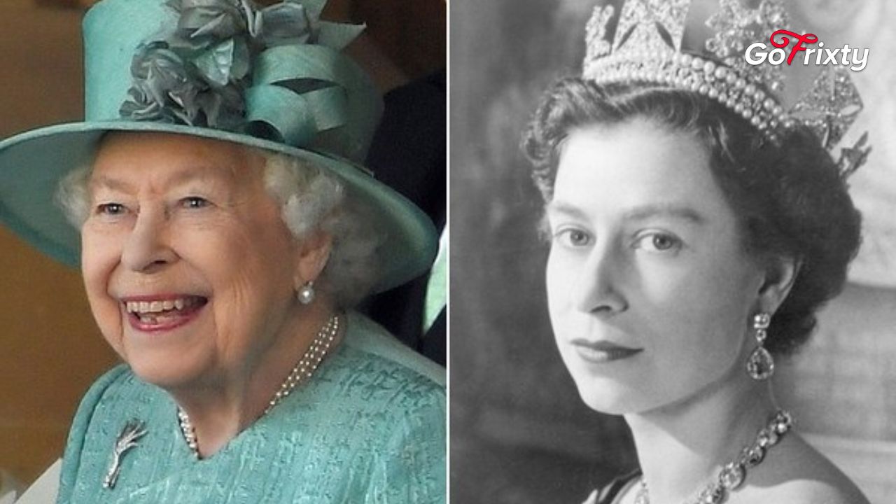 Queen Elizabeth II Young and old in one frame