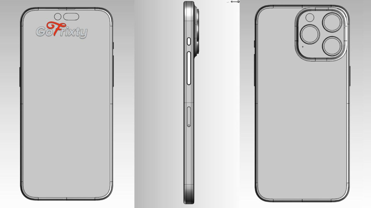 iPhone 15 pro Max leaked picture from three dimensions